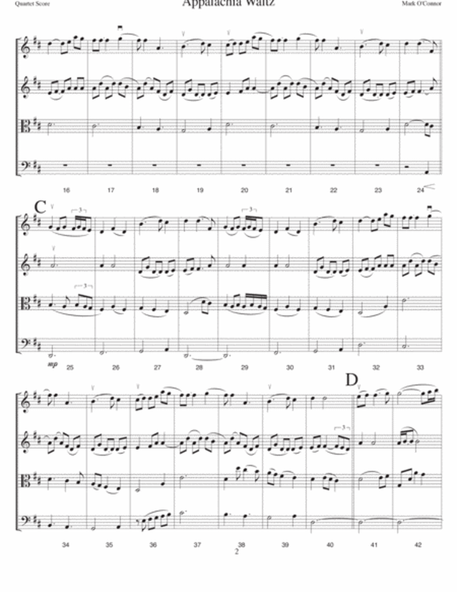 Appalachia Waltz (score - string quartet) image number null