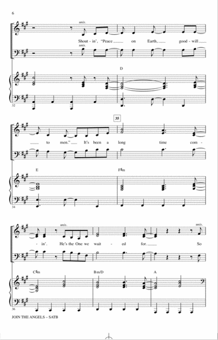 Join The Angels Join The Angels 4-Part scores gallery preview page 5