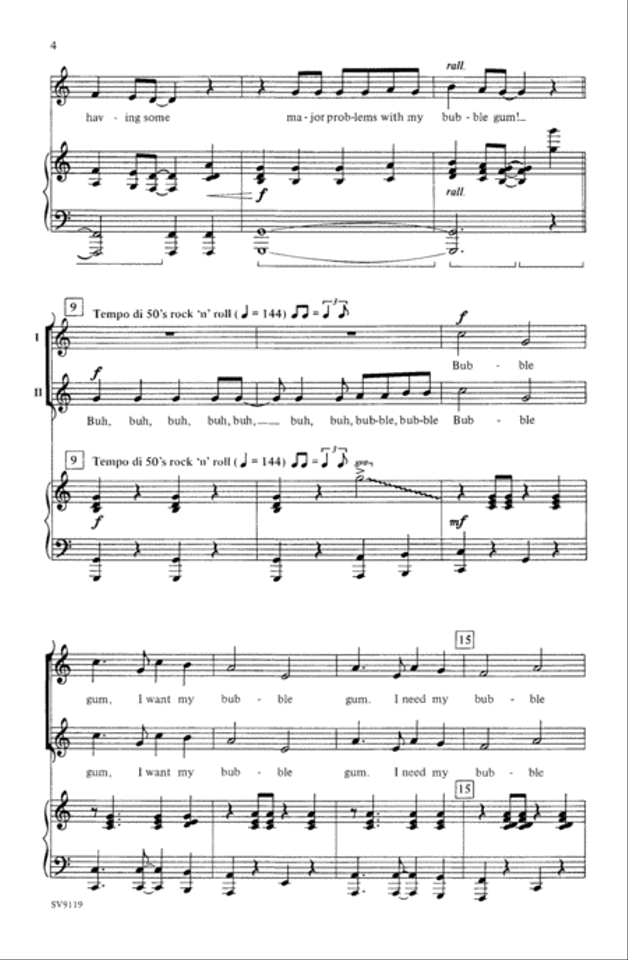 Bubble Trouble Bubble Trouble Choir scores gallery preview page 3