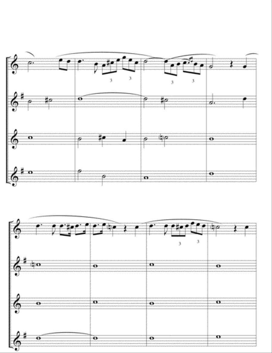Ave maria Woodwind Quartet scores gallery preview page 2
