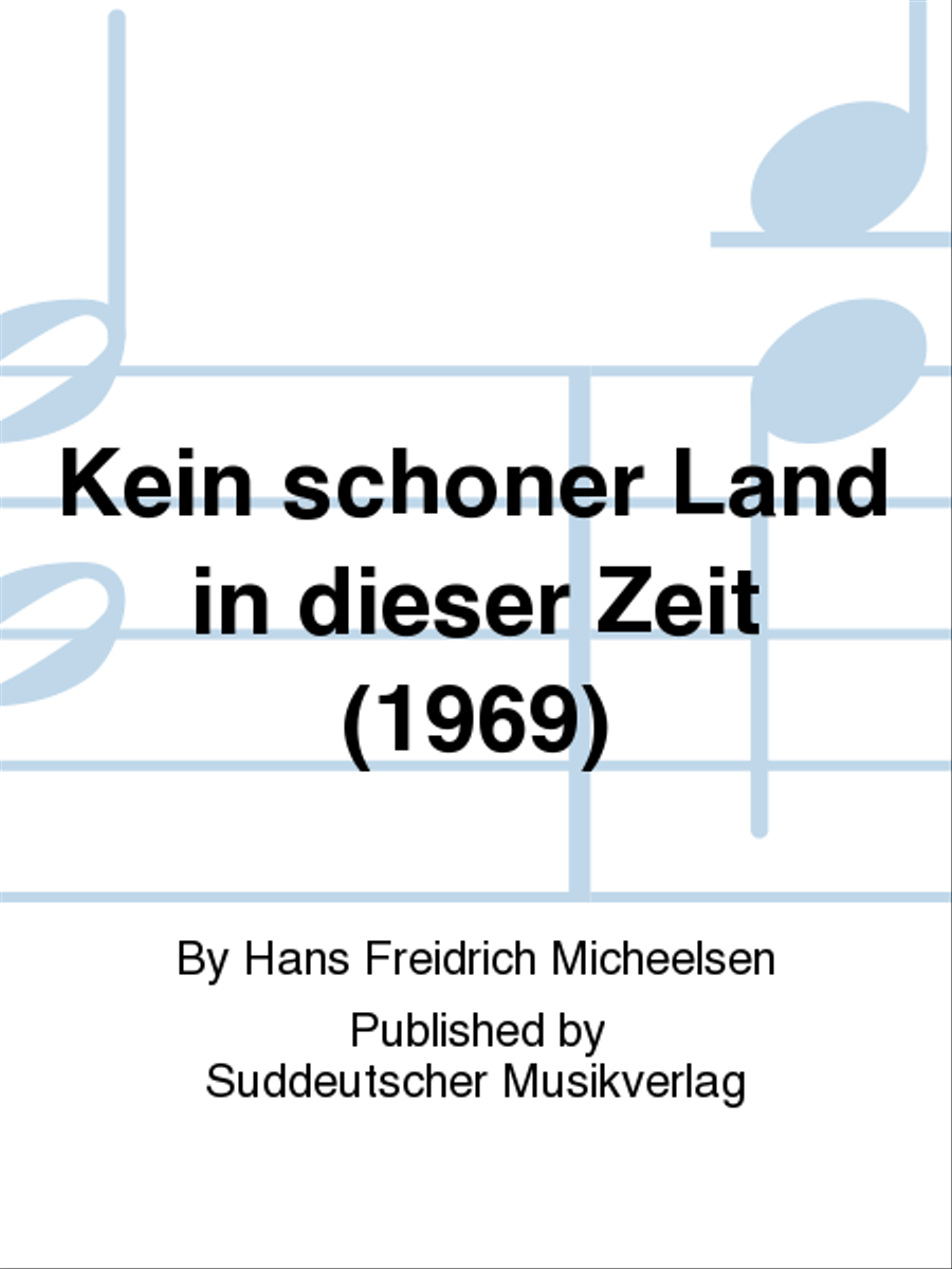 Kein schöner Land in dieser Zeit (1969)