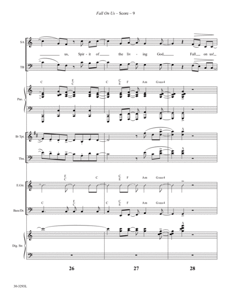 Fall On Us - Instrumental Ensemble Score and Parts image number null