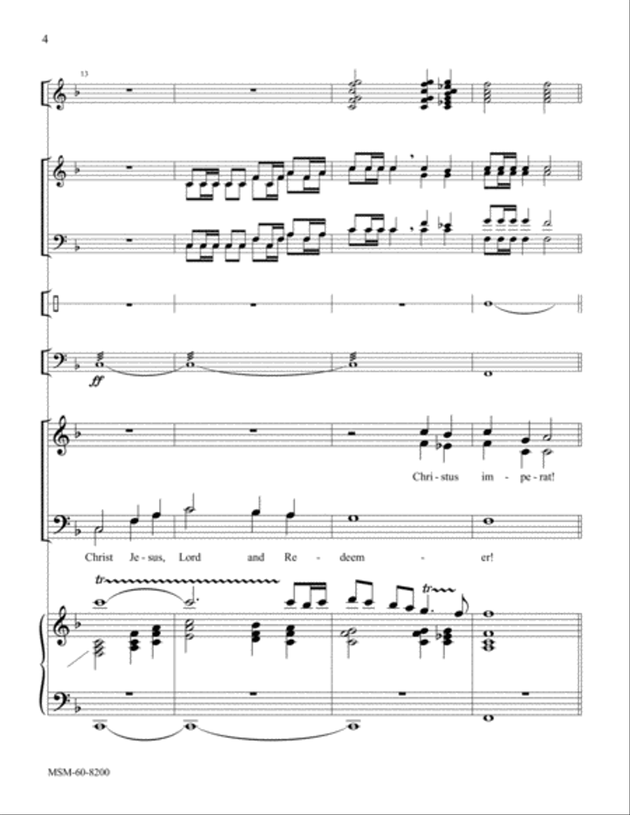 To Jesus Christ, Our Sovereign King Choir scores gallery preview page 4