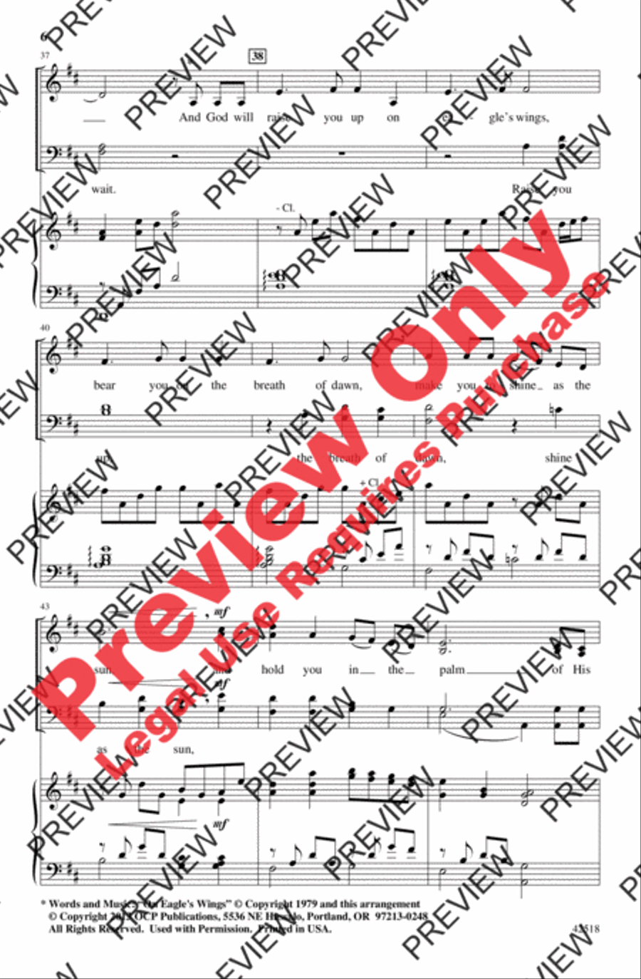 Teach Me, Lord, to Wait 4-Part scores gallery preview page 6