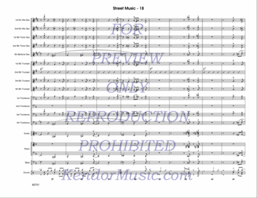 Street Music Jazz Ensemble scores gallery preview page 19