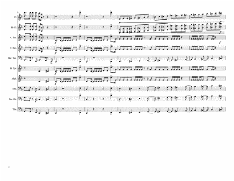 Uptown Funk Small Ensemble scores gallery preview page 4