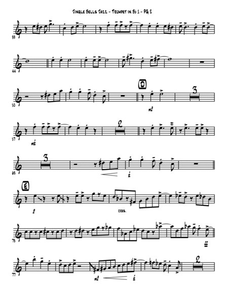 Jingle Bells Jazz Trumpet Quartet image number null