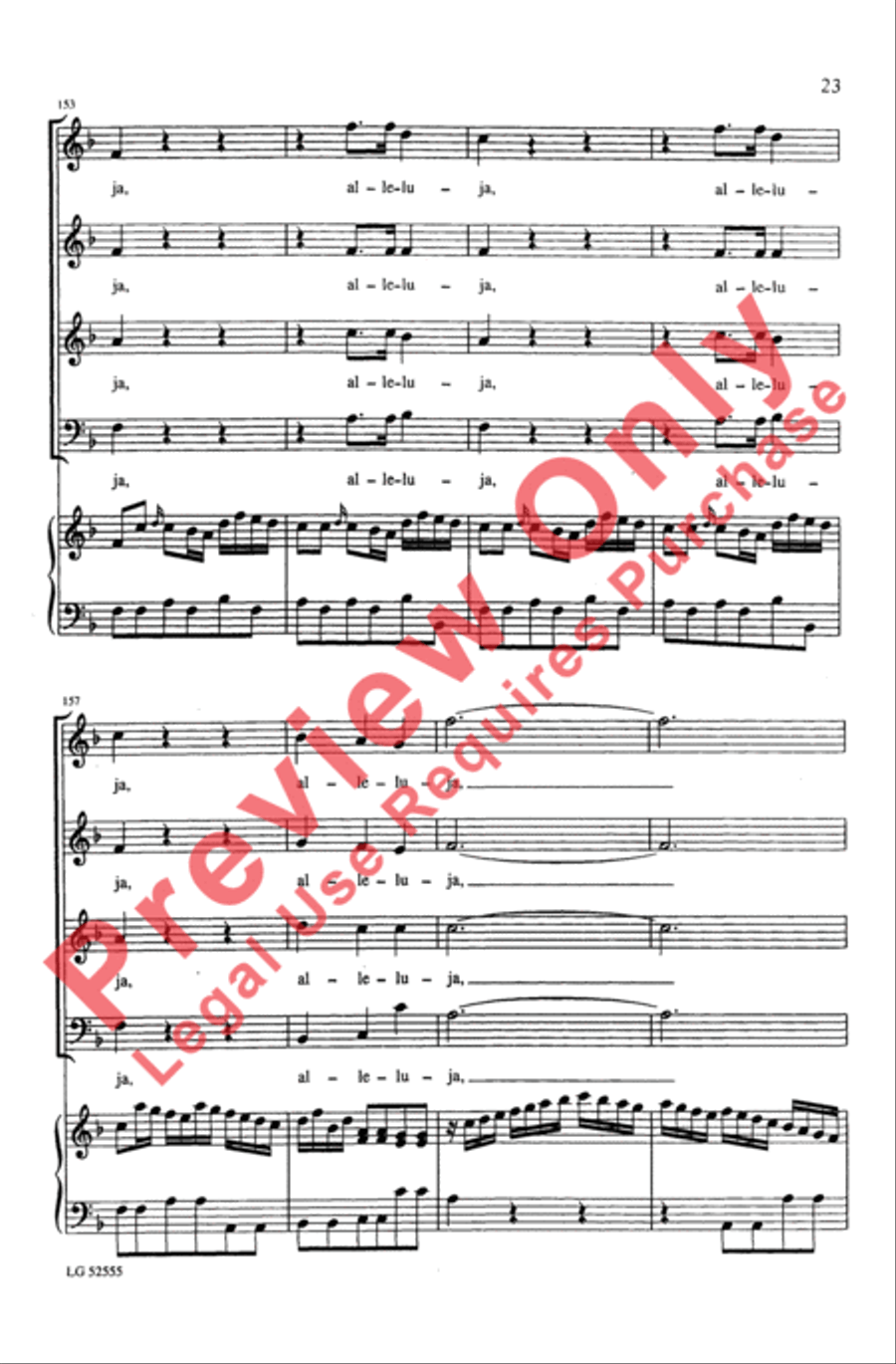 Laetatus Sum 4-Part scores gallery preview page 23