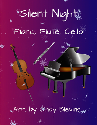 Book cover for Silent Night, for Piano, Flute and Cello