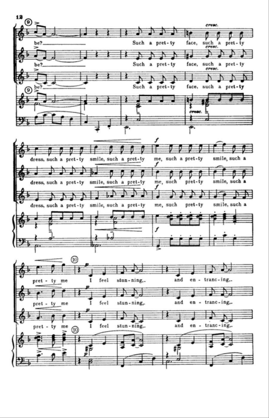 Choral Medley from West Side Story (arr. William Stickles) 4-Part scores gallery preview page 10