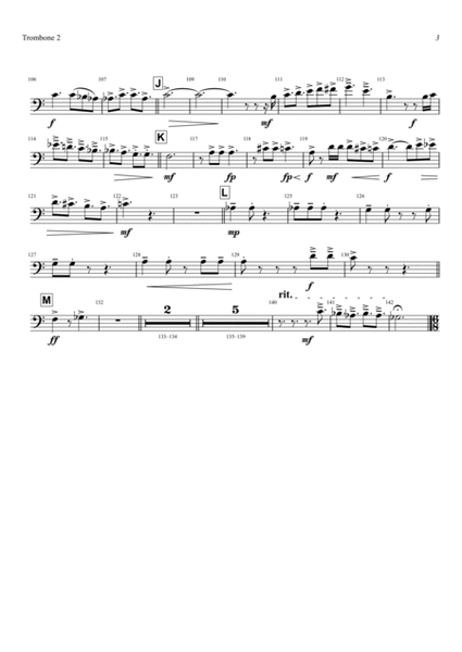 Conflusion - Suite - Wind Ensemble - Trombone 2