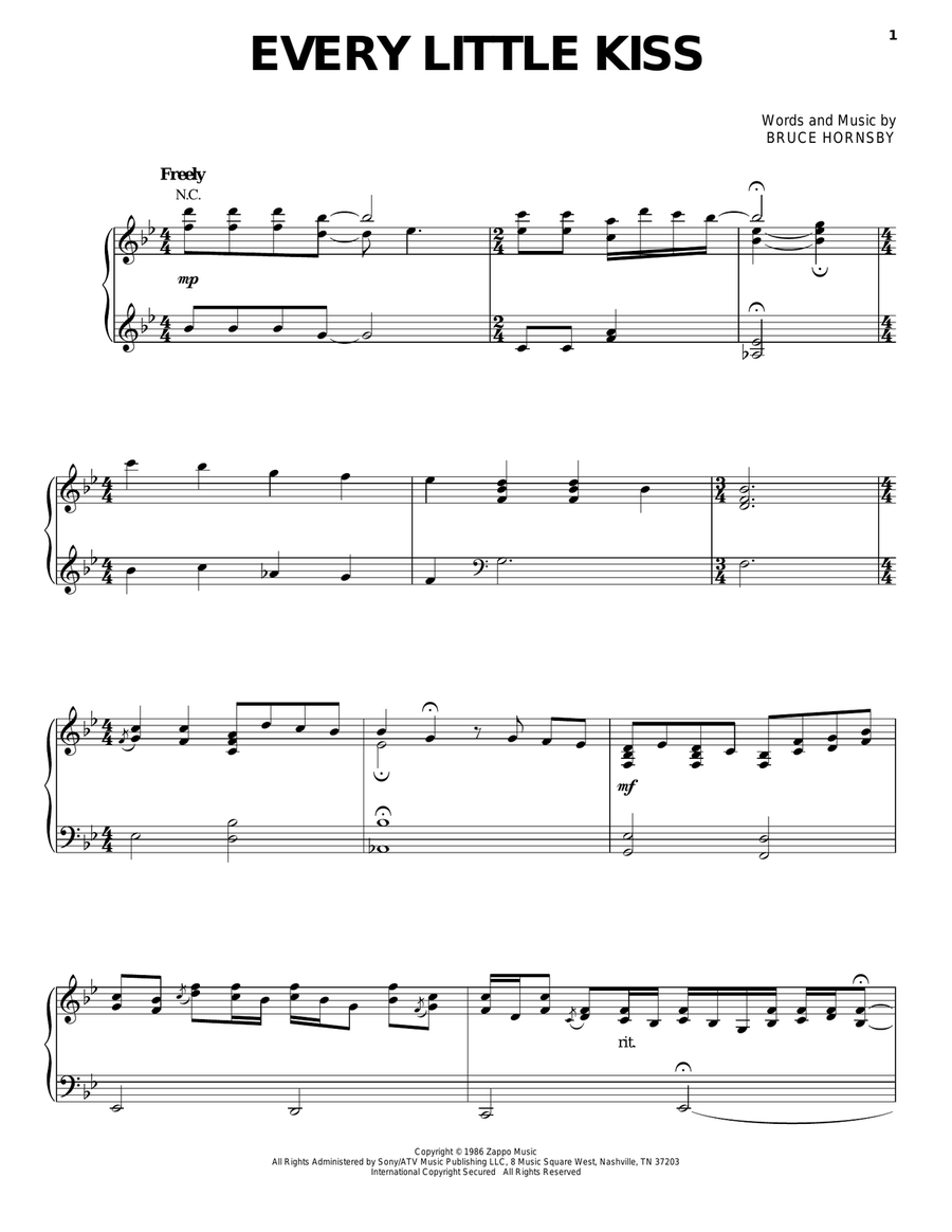 Every Little Kiss Every Little Kiss Acoustic Guitar scores gallery preview page 1