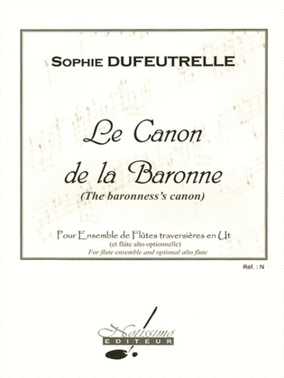 Dufeutrelle Canon De La Baronne Flute Ensemble Score