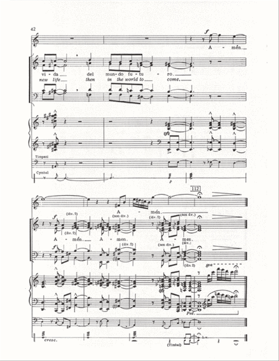 The Cuban Mass (Vocal Score) 4-Part scores gallery preview page 39