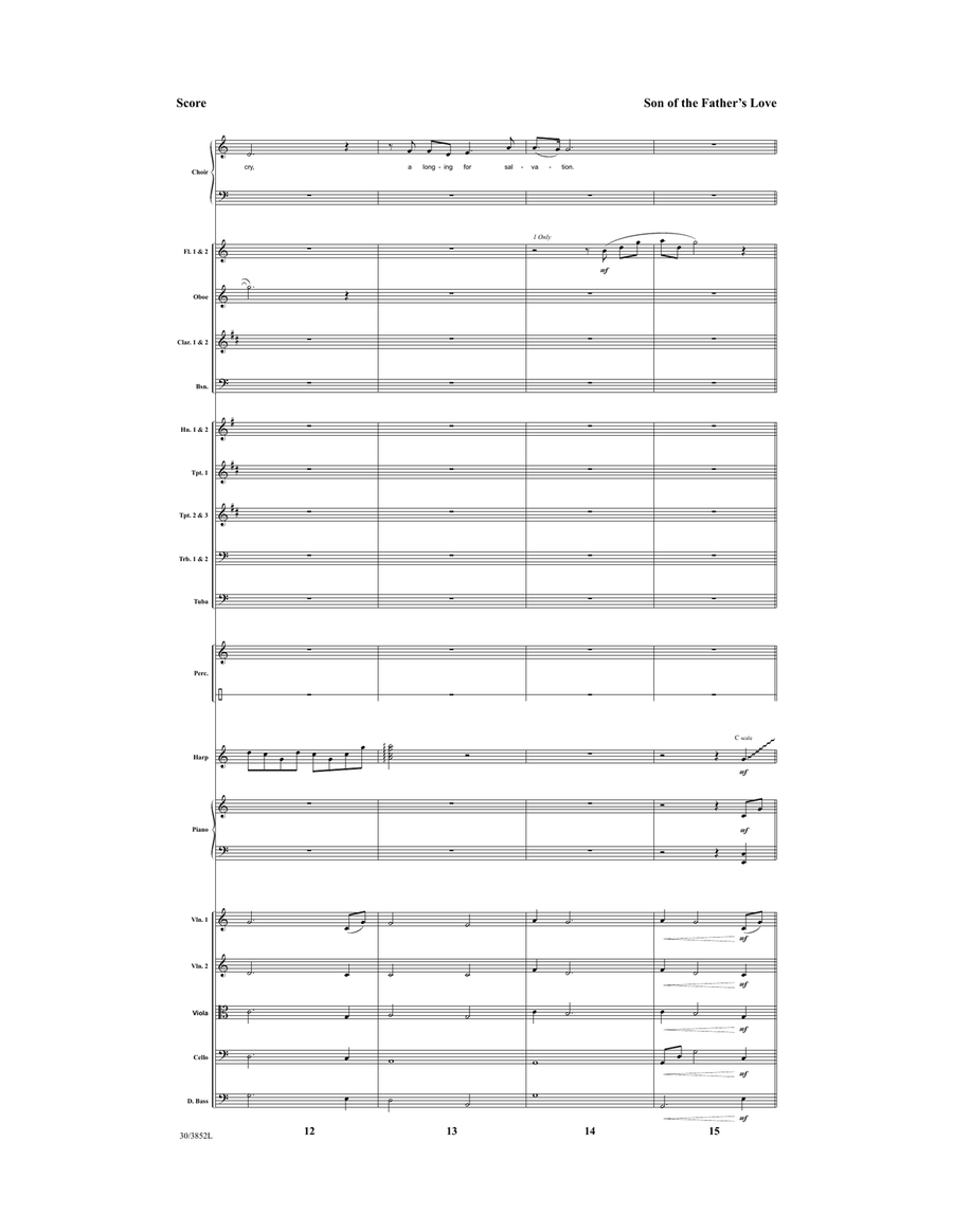Son of the Father's Love - Downloadable Orchestral Score and Parts Orchestra scores gallery preview page 5
