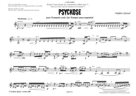 Psyckose for trumpet unaccompanied image number null