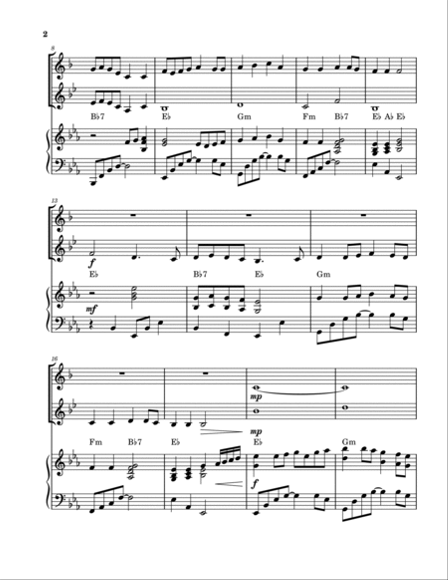 Simple Gifts Brass Duet scores gallery preview page 2