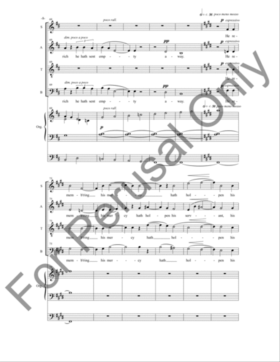Magnificat and Nunc Dimittis 4-Part scores gallery preview page 9