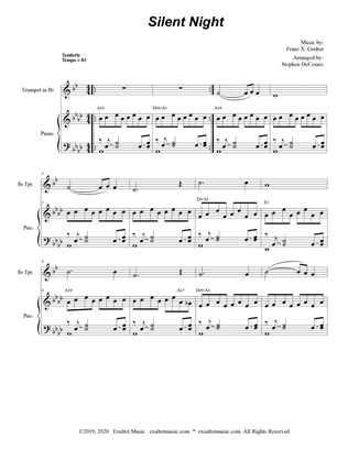 Silent Night (Bb-Trumpet Solo and Piano)