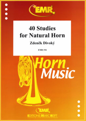 Book cover for 40 Studies for Natural Horn
