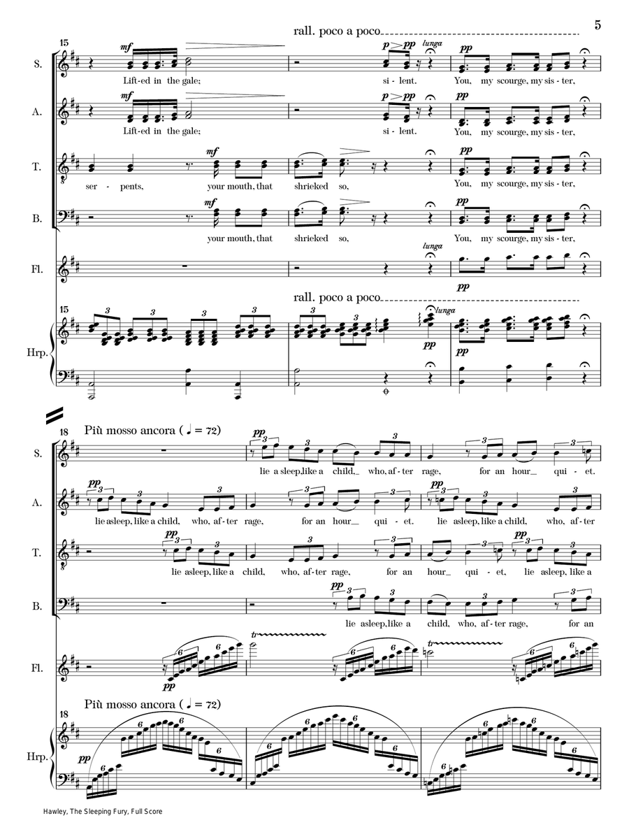 The Sleeping Fury The Sleeping Fury Divisi scores gallery preview page 5