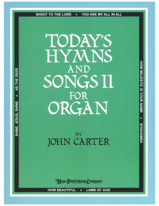 Book cover for Today's Hymns and Songs II for Organ-Digital Download