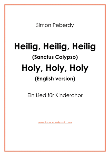 Sanctus Calypso for Kinderchor (Sanctus for children's choir) in German and English image number null