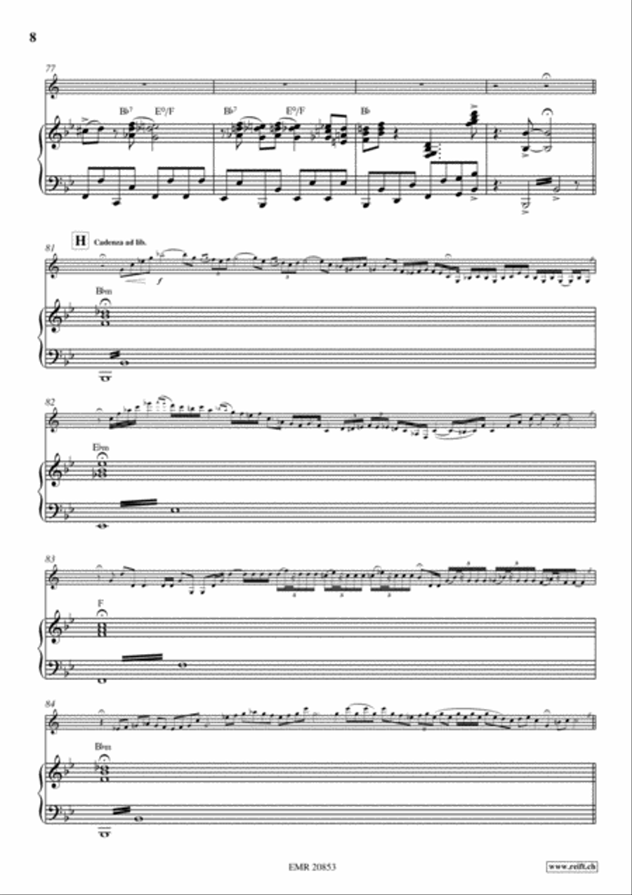 Concerto For Clarinet Clarinet Solo scores gallery preview page 8