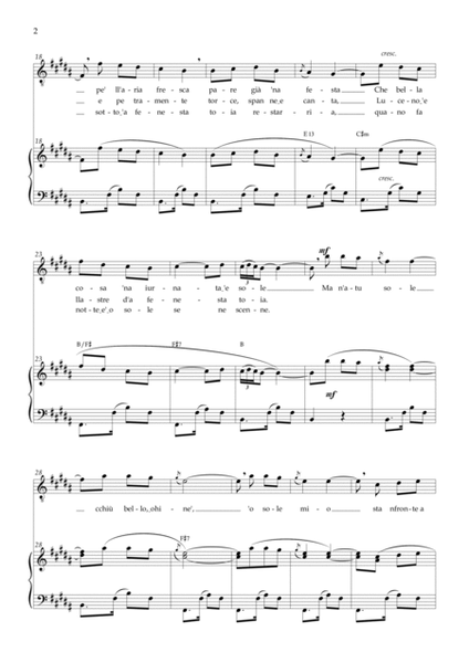 O Sole Mio (Eduardo di Capua) - B Major Chords image number null