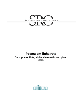 Book cover for Poema em Linha Reta