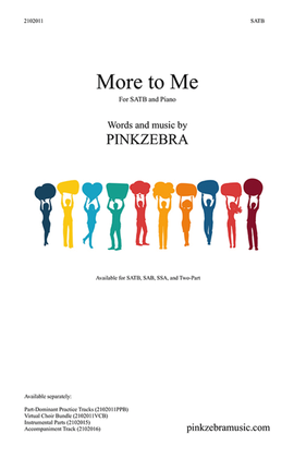 Book cover for More to Me SATB