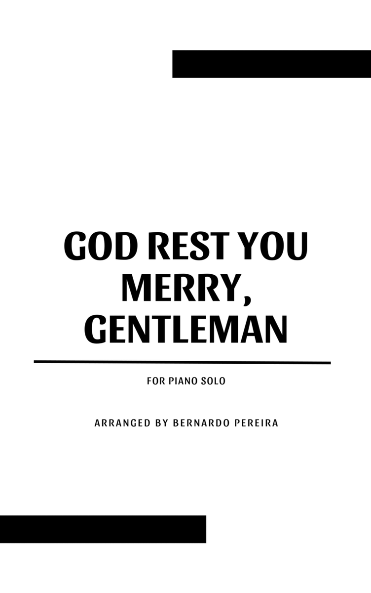 God Rest You Merry, Gentleman (easy-intermediate piano) image number null
