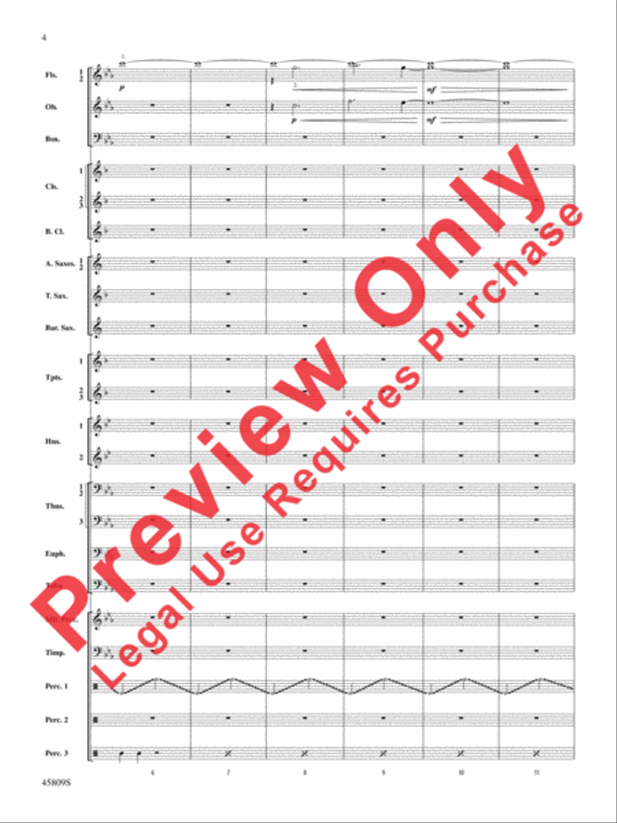 At the Movies with James Horner Concert Band scores gallery preview page 5