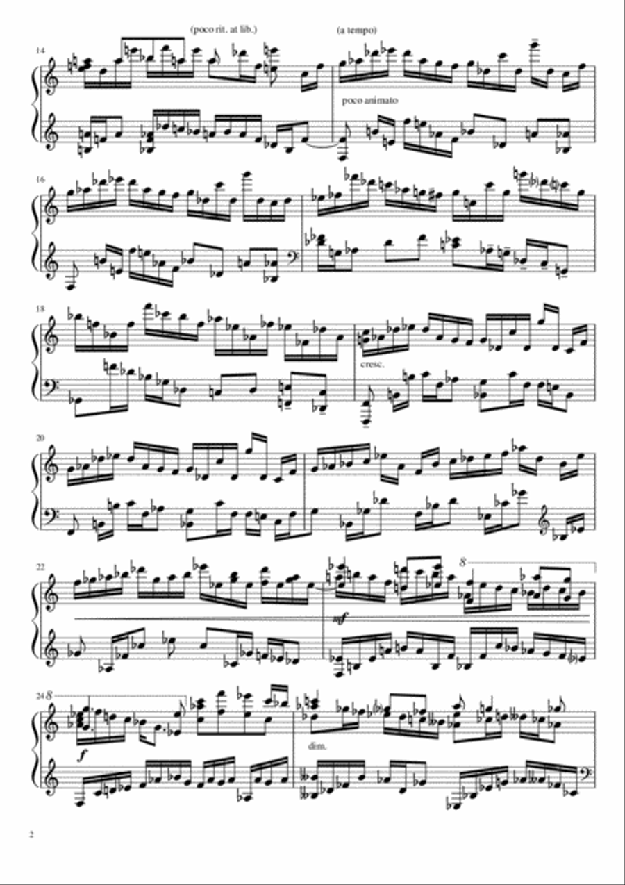 Black spots Piano Solo scores gallery preview page 2