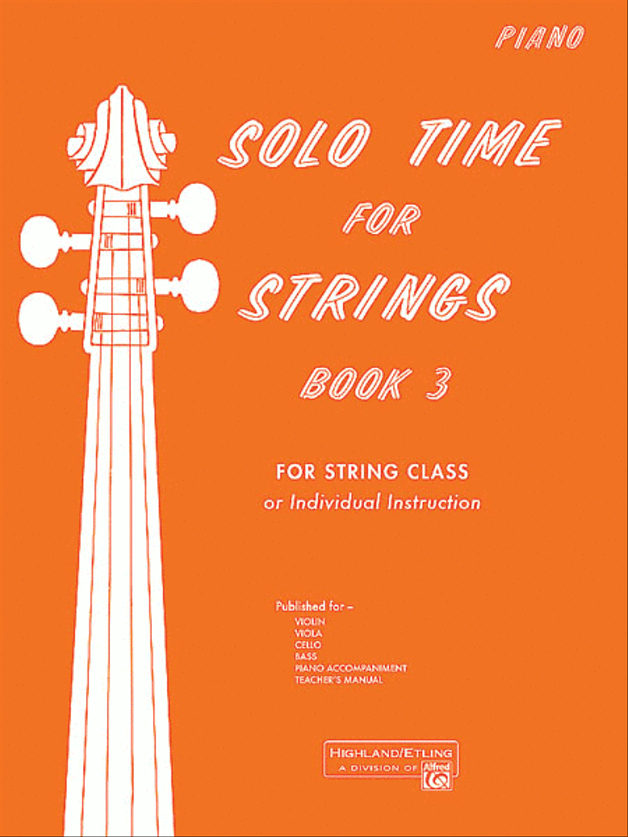 Solo Time for Strings, Book 3 Chamber Orchestra scores gallery preview page 1