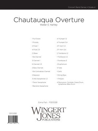 Book cover for Chautauqua Overture - Full Score