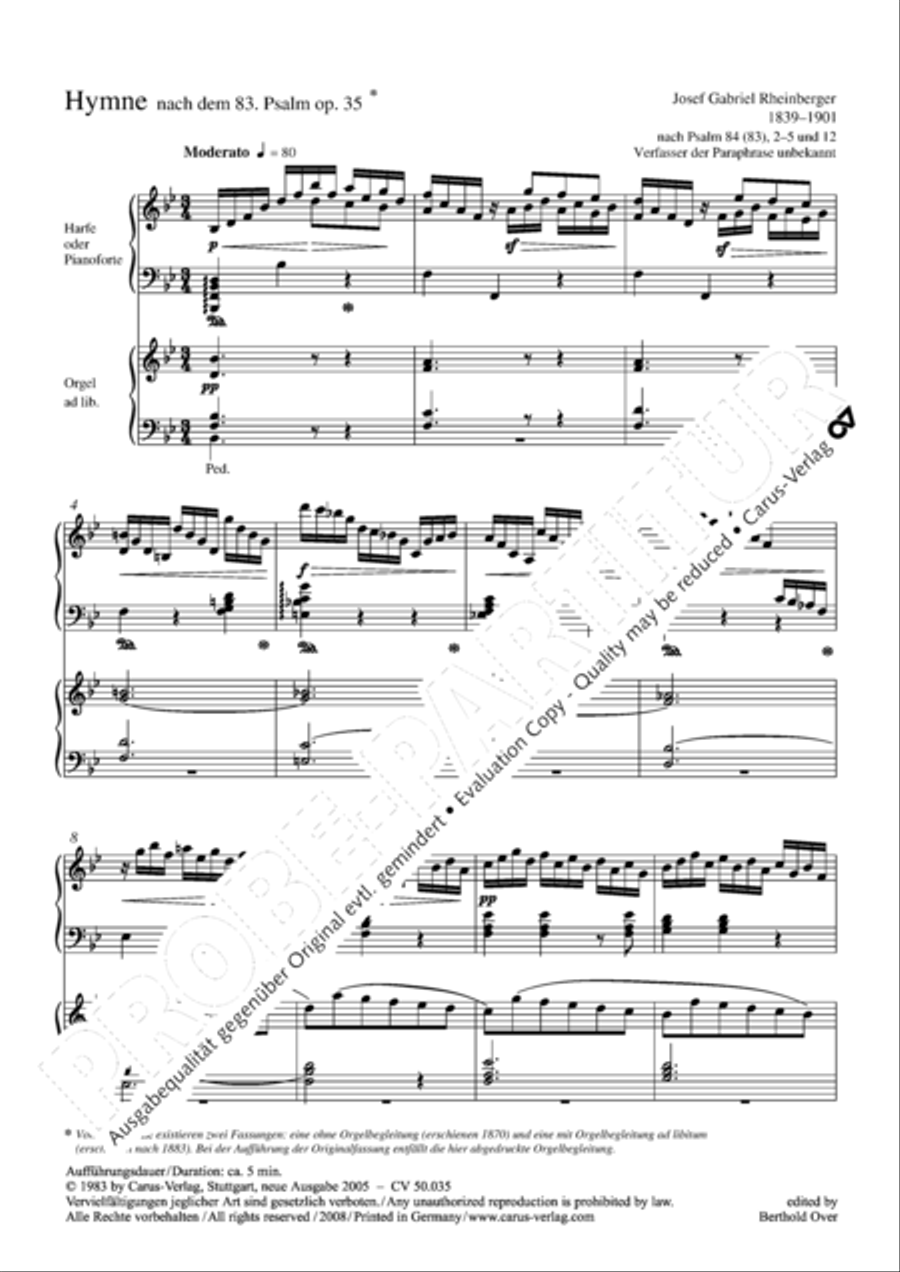 How beautiful is thy dwelling place (Wie lieblich sind deine Wohnungen) SSAA scores gallery preview page 3
