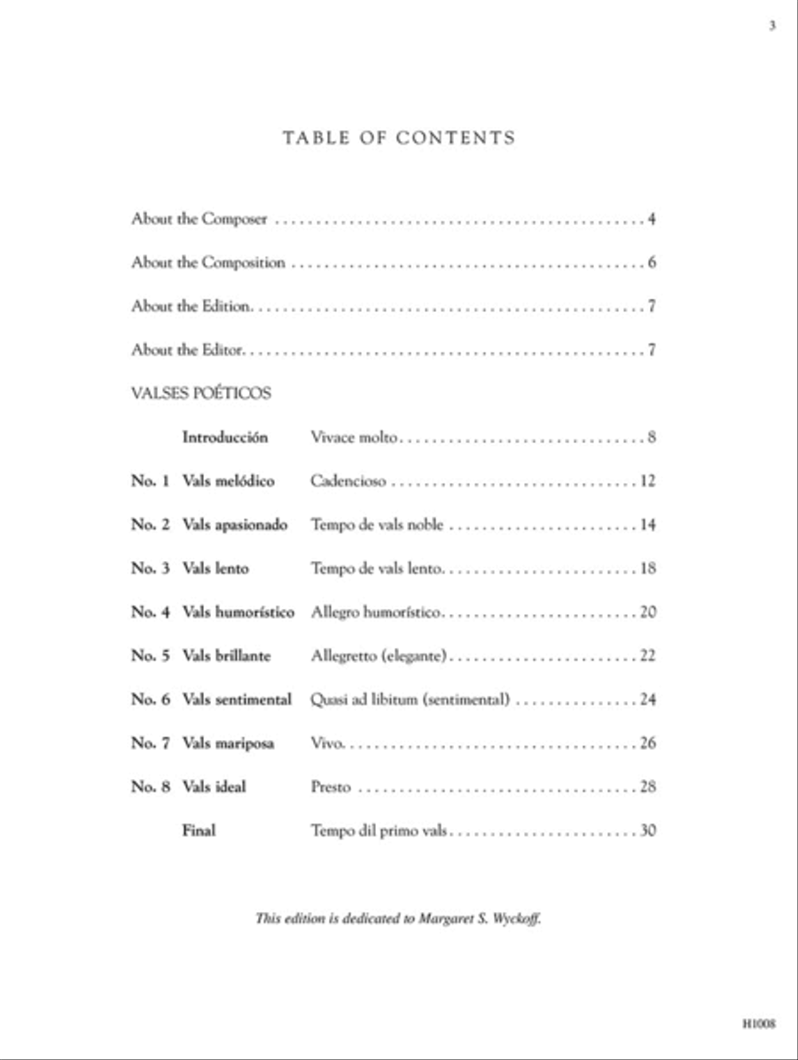 Enrique Granados -- Valses Poeticos Piano Solo scores gallery preview page 2