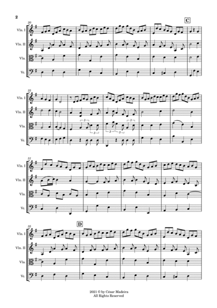 Jesu, Joy of Man's Desiring, BWV147 for String Quartet (Full Score and Parts) image number null