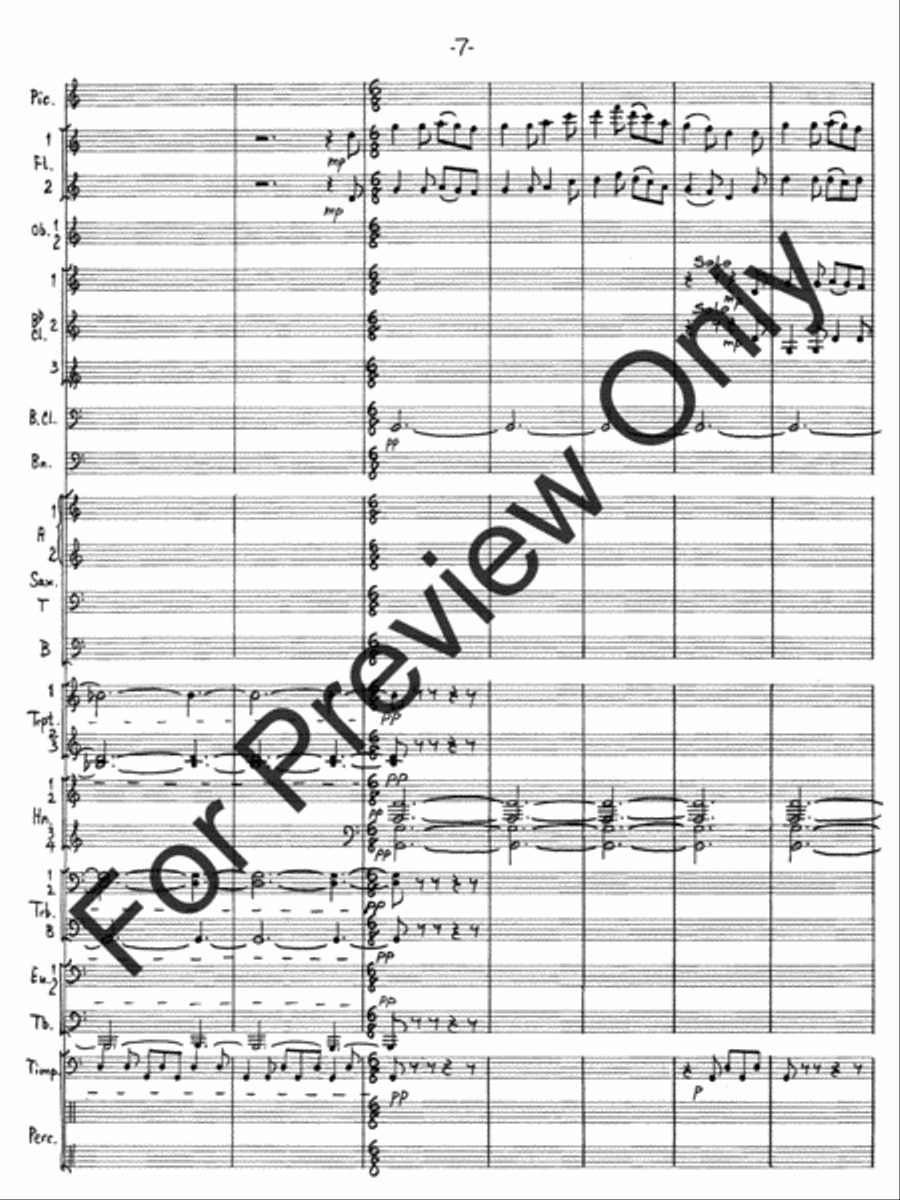 Hallelujah Fantasy Concert Band scores gallery preview page 10
