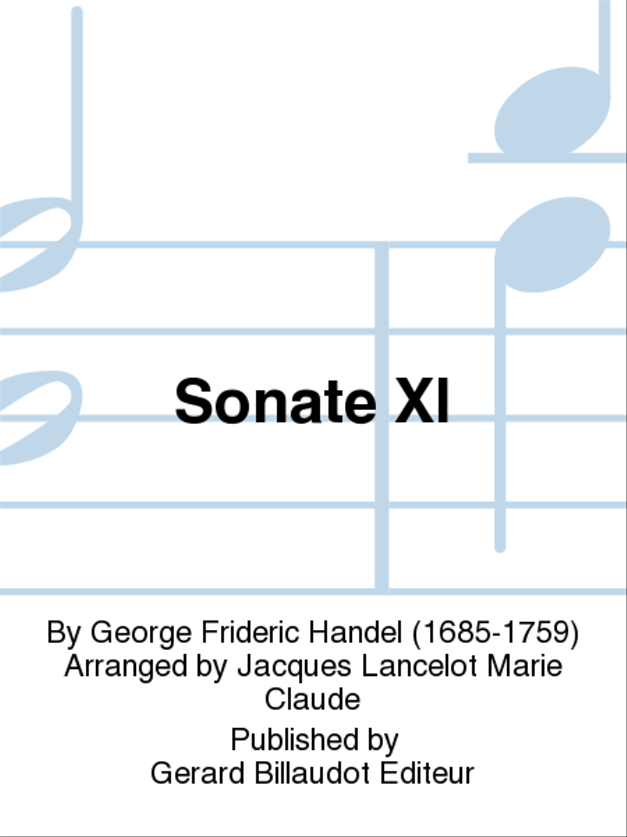 Sonate XI Chamber Music scores gallery preview page 1