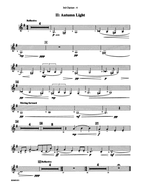 Royal Canadian Sketches: 3rd B-flat Clarinet