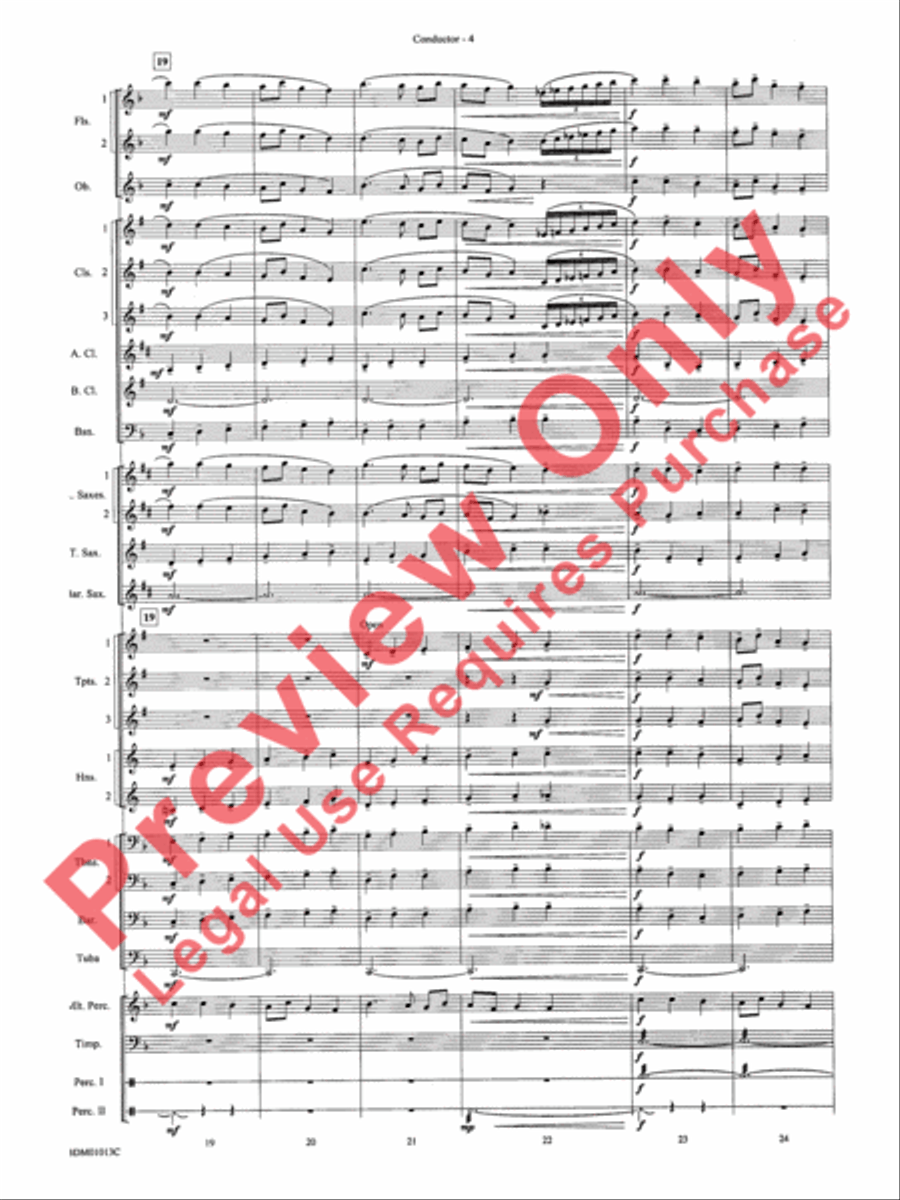 Finale from The Firebird Suite Concert Band scores gallery preview page 6