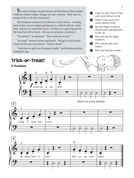 Music for Little Mozarts Halloween Fun, Book 3 by Christine H. Barden Piano Method - Sheet Music