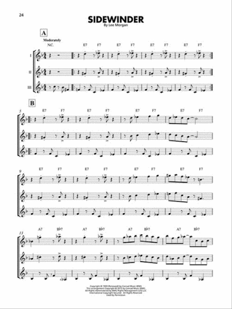 Jazz Classics Guitar Ensemble scores gallery preview page 6