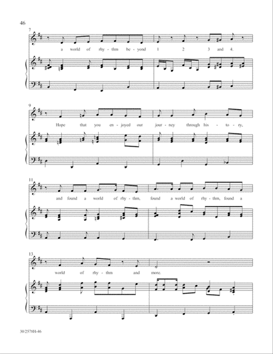 The World of Rhythm Unison Choir scores gallery preview page 47