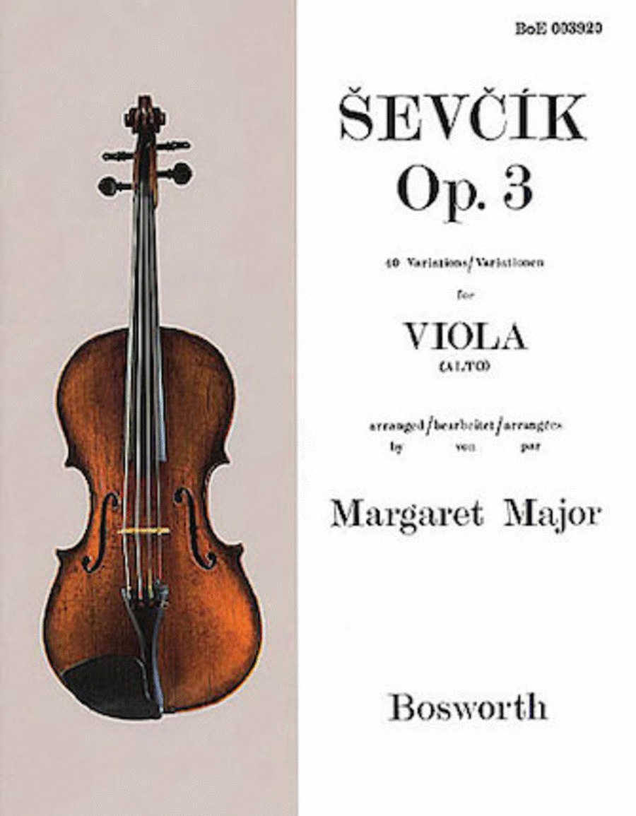 Sevcik for Viola – Opus 3 Viola Solo scores gallery preview page 1
