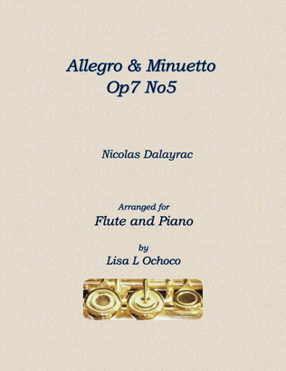 Allegro & Minuetto Op7 No5 for Flute and Piano
