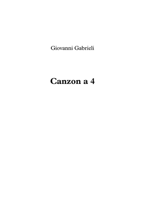 Canzon a 4 - Giovanni Gabrieli