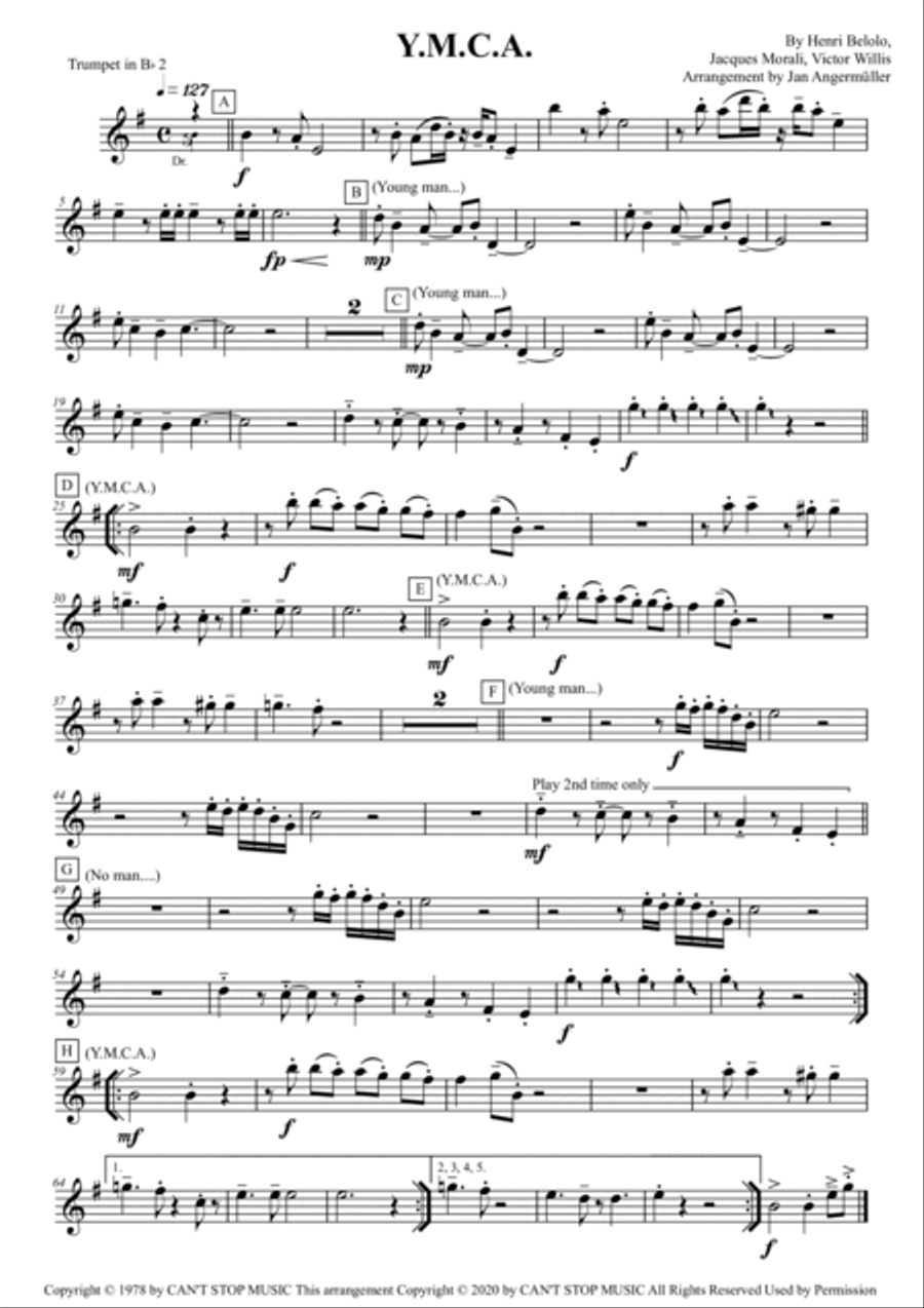 Y.m.c.a. Full Orchestra scores gallery preview page 2